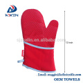 Super Thick Heat Resistant BBQ Silicone Baking Gloves with Printed Logo